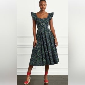 Hill House Home — Daphne Dress in Midnight Garden (size S)